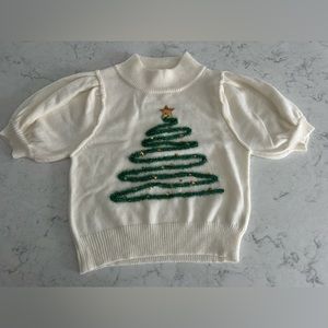 Brand new! Peach Love California Christmas Tree Sweater